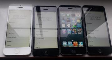 Lot de 4 iphone 5 (prix négociable) beschikbaar voor biedingen