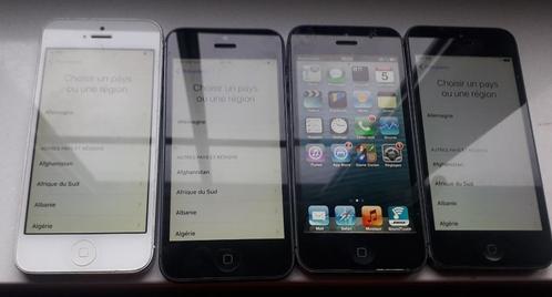 Lot de 4 iphone 5 (prix négociable), Telecommunicatie, Mobiele telefoons | Nokia, Gebruikt, Zonder abonnement, Zonder simlock