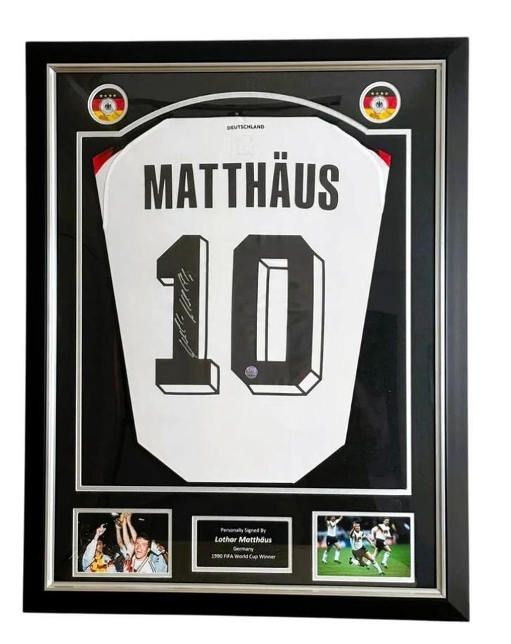 Lothar Matthäus Germany shirt 2024 Gesigneerd en Ingelijst, Verzamelen, Sportartikelen en Voetbal, Nieuw, Shirt, Ophalen of Verzenden