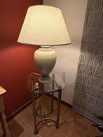 Bijzettafel metaal en glas, Huis en Inrichting, Ophalen, Gebruikt, Glas