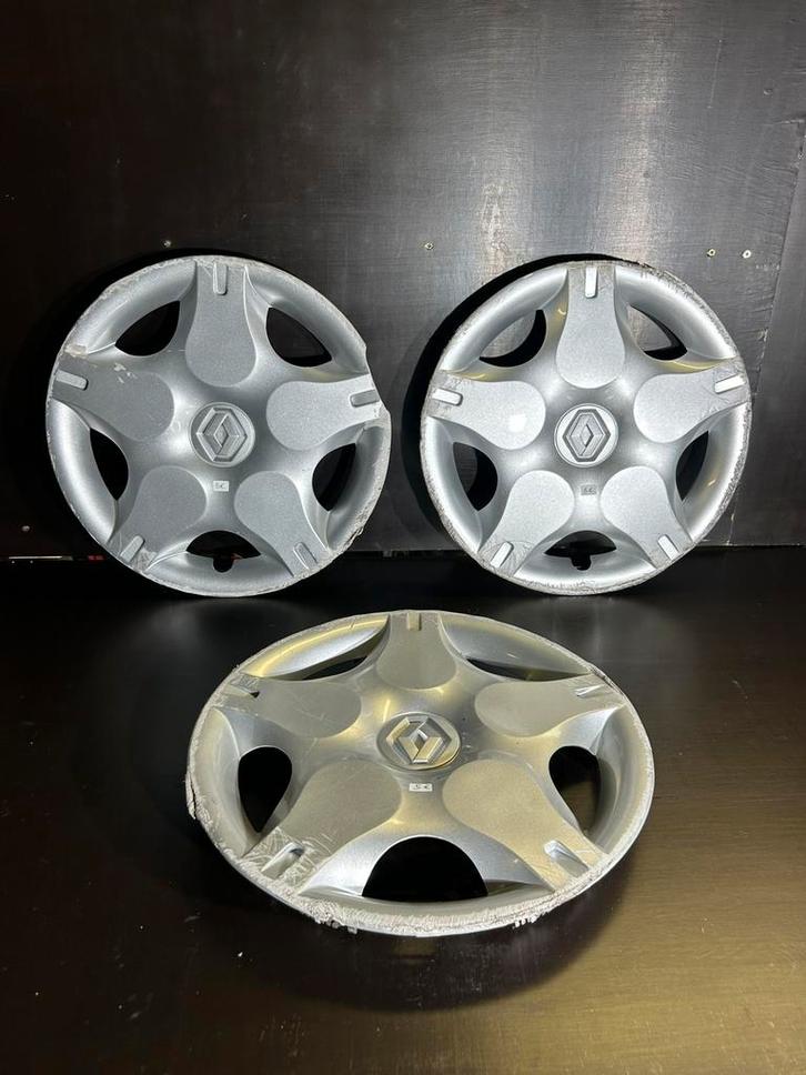 3 wieldoppen Renault Twingo Kangoo Clio 14", Auto diversen, Wieldoppen, Gebruikt, Ophalen of Verzenden