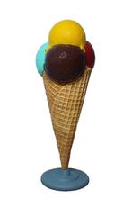 Crème glacée 175 cm - cornet à glace en polyester avec cad, Enlèvement, Neuf