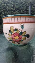 Vintage Italiaanse bloempot Deruta nr 2, Tuin en Terras, Ophalen, Zo goed als nieuw