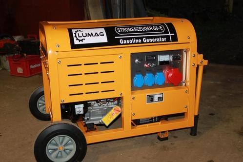 Groupe électrogène G8E Lumag, 8 Kg, Neuf, Bricolage & Construction, Générateurs, Neuf, Essence, 5 à 10 kVA, Démarrage électrique