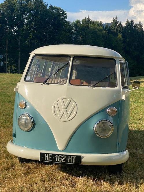 Vw combi split, Auto's, Volkswagen, Particulier, Overige modellen, USB, Benzine, Monovolume, 4 deurs, Handgeschakeld, Blauw, Bruin