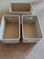 3 opbergmanden Allibert, Huis en Inrichting, Woonaccessoires | Schalen en Manden, Ophalen, Kunststof, Mand, Zo goed als nieuw