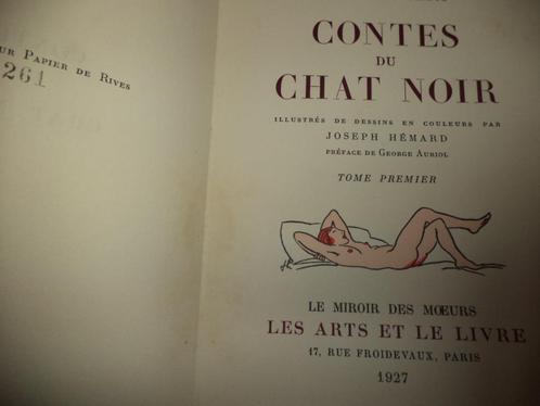 1927 Rodolphe SALIS Contes du Chat Noir Vol I Papier Rives, Boeken, Literatuur, Ophalen of Verzenden