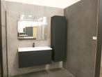 Meuble de sdb Nordik noir mat 100cm + colonne, Ophalen, Zo goed als nieuw