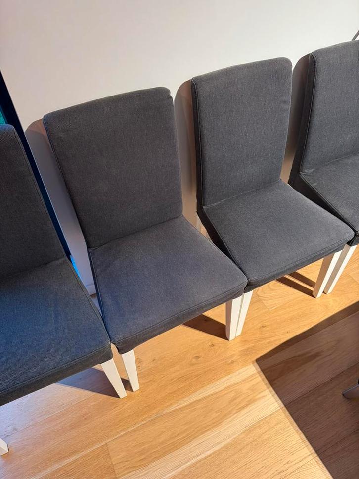 4 stoelen Ikea Bergmund, Huis en Inrichting, Stoelen, Zo goed als nieuw, Wit, Ophalen