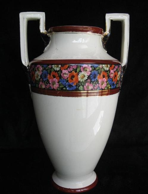 Boch Keramis vazen met bloemendecor, Antiquités & Art, Antiquités | Vases, Enlèvement