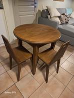 Ronde tafel met unieke krukjes in grenen, Antiek en Kunst, Ophalen