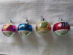 4 leuke vintage kerstballen, Ophalen of Verzenden