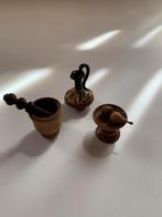 3 miniatures en bois 3-4 cm, Ophalen, Zo goed als nieuw
