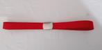 Prachtige rode vintage riem, groot canvas, 86 cm, Ophalen, 80 tot 90 cm, 3 tot 5 cm, Heupriem