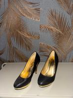 Clowse Chique Black/Gold - Size 38, Kleding | Dames, Overige kleuren, Lage of Enkellaarzen, Ophalen of Verzenden, Gedragen