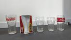 Collection COCA-COLA : 5 verres évasés en verre, Enlèvement, Comme neuf