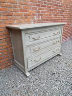 Ladekast met spiegel en 2 nachtkastjes, Enlèvement, Comme neuf, Chêne, Vintage