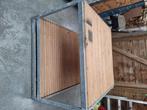 Rek in galvanise en hout, Huis en Inrichting, Ophalen, Gebruikt