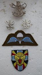 Setje 3de Para zilverkleurig, Ophalen of Verzenden, Landmacht, Embleem of Badge