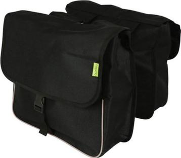 Dubbele tas - Nylon - Zwart beschikbaar voor biedingen