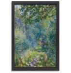 Chemin dans les bois - Pierre-Auguste Renoir toile + cadre d, Antiquités & Art, Envoi