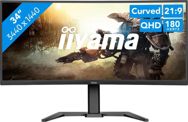 Iiyama G-Master GCB3484WQSU-B1, Computers en Software, Monitoren, Nieuw, 151 t/m 200 Hz, HDMI, USB-C, Hoofdtelefoonaansluiting