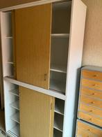2 kasten met schuifdeuren en leggers, Huis en Inrichting, Kasten | Kleerkasten, Ophalen, Met deur(en), 100 tot 150 cm, Kunststof