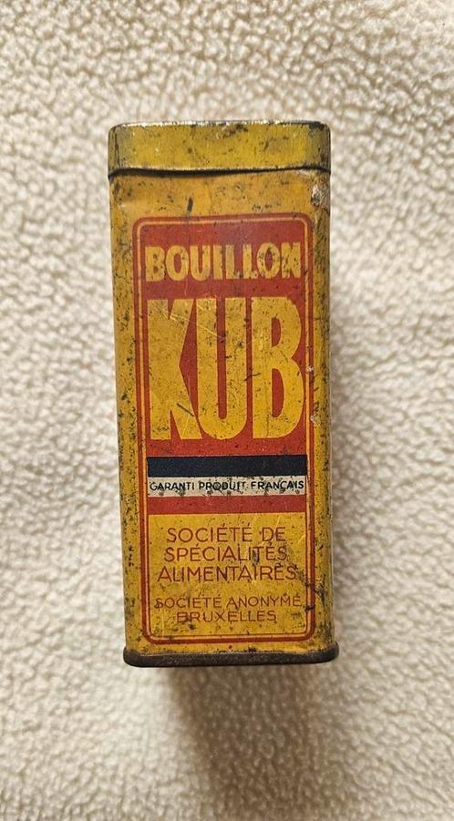 Boite metallique vintage bouillon Kub, Verzamelen, Blikken, Gebruikt, Ophalen