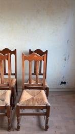 6 rieten stoelen, Antiek en Kunst, Ophalen