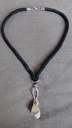 Choker ketting, Bijoux, Sacs & Beauté, Colliers, Enlèvement ou Envoi, Utilisé, Noir, Argent