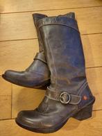 Bottes, Art, Gris, Porté, Bottes hautes