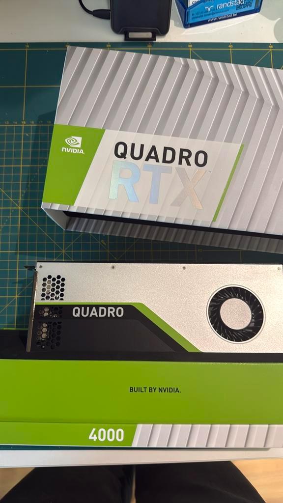 Quadro RTX4000, Computers en Software, Videokaarten, Zo goed als nieuw, Nvidia, PCI-Express 3.0, GDDR6, DisplayPort, Ophalen