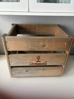 Houten dienblad „LINDEMANS” (30/25/30 cm), Verzamelen, Ophalen of Verzenden, Zo goed als nieuw