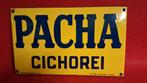 Emaille bord Pacha Cichorei 1939 emaillerie Koekelberg, Ophalen of Verzenden, Gebruikt, Reclamebord