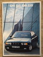 BMW 520i 525i 530i 535i 1987 BROCHURE 48 PAGINA'S FRANSE TEK, Boeken, Auto's | Folders en Tijdschriften, Ophalen of Verzenden