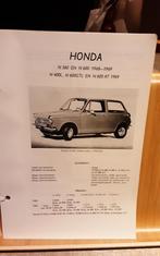 Honda n 360 n 400 n 600 technische fiche, Boeken, Auto's | Boeken, Ophalen of Verzenden, Zo goed als nieuw, Honda