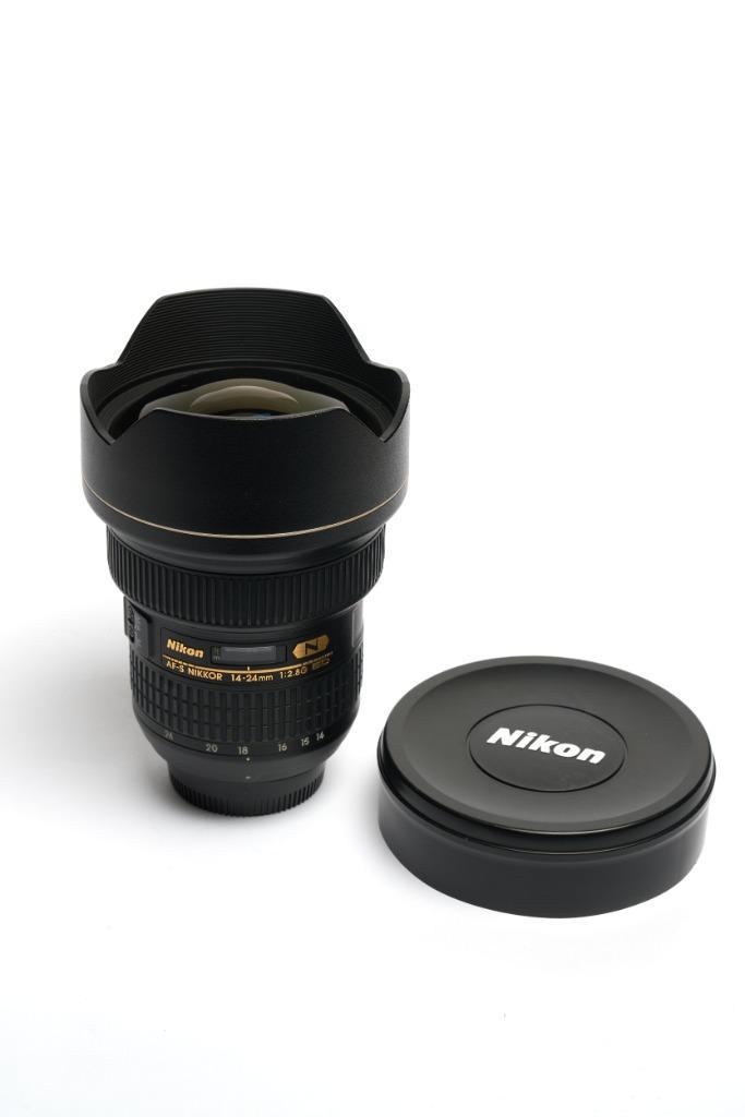 Objectif grand angle NIKON - AF-S NIKKOR 14-24 mm f/2.8G ED, TV, Hi-fi & Vidéo, Photo | Lentilles & Objectifs, Comme neuf, Objectif grand angle