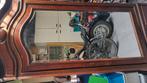 houten kast met geslepen spiegel.hgte2.07/brdte1.07/dpte47 c, Huis en Inrichting, Kasten | Overige, Ophalen, Gebruikt