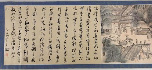 Beroemste Chinese rolschilderij, Antiek en Kunst, Kunst | Niet-Westerse kunst, Ophalen of Verzenden