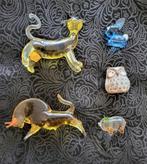 4 figuren van geblazen glas +, Antiek en Kunst, Verzenden