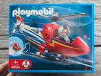 Complete set Playmobil 4824 brandweerhelikopter, Kinderen en Baby's, Speelgoed | Playmobil, Ophalen of Verzenden, Zo goed als nieuw