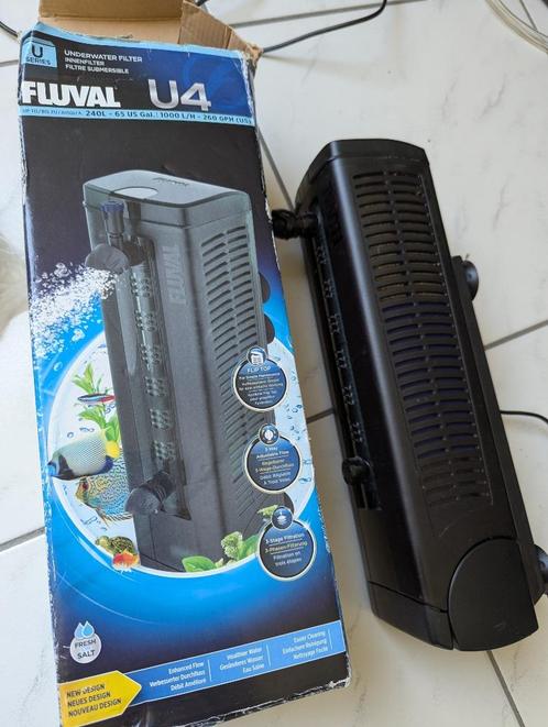Fluval U4 binnenfilter - 1000L/h, Dieren en Toebehoren, Vissen | Aquaria en Toebehoren, Zo goed als nieuw, Filter of Co2, Ophalen of Verzenden
