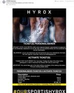 HYROX MECHELEN MEN SINGLE, Tickets en Kaartjes, Concerten | Overige, Eén persoon, April