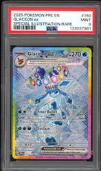Glaceon ex [SIR] PSA 9 - 150/131 - Prismatic Evolutions 2025, Ophalen of Verzenden, Zo goed als nieuw, Losse kaart