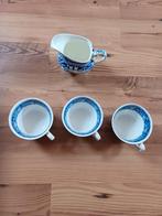 Delfts blauwe tassen en melkkan, Antiek en Kunst, Ophalen of Verzenden