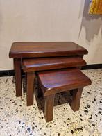 Tables gigognes, Comme neuf, 50 à 100 cm, Chêne, Rectangulaire