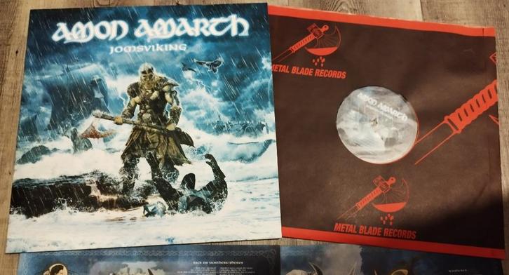 LP: Amon Amarth - Jomsviking, Cd's en Dvd's, Vinyl | Hardrock en Metal, Zo goed als nieuw, Ophalen of Verzenden