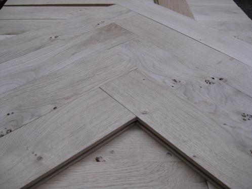 massief eiken visgraat parket 30 euro m², Doe-het-zelf en Bouw, Vloerdelen en Plavuizen, Nieuw, Parket, Hout, Ophalen