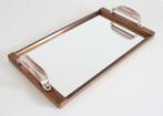 Art Deco Dienblad jaren 49 - Vintage spiegel plateau, Ophalen of Verzenden, Gebruikt