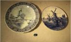 2 Prachtige oude Delfts Blauwe Borden, Antiek en Kunst, Ophalen of Verzenden